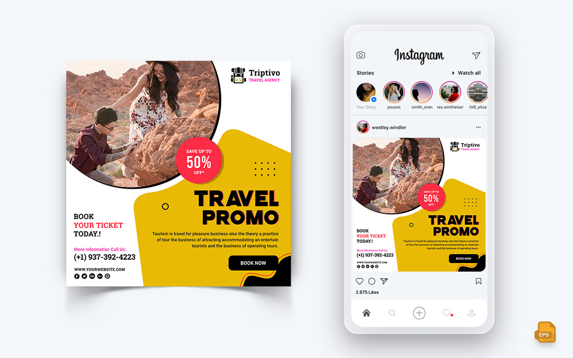 Trip and Travel Social Media Instagram Post Design-05