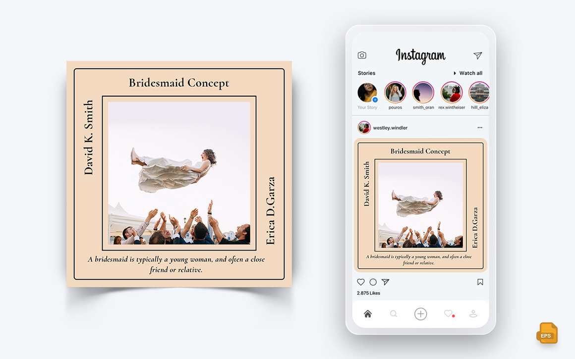 Wedding Invitation Social Media Instagram Post Design-06