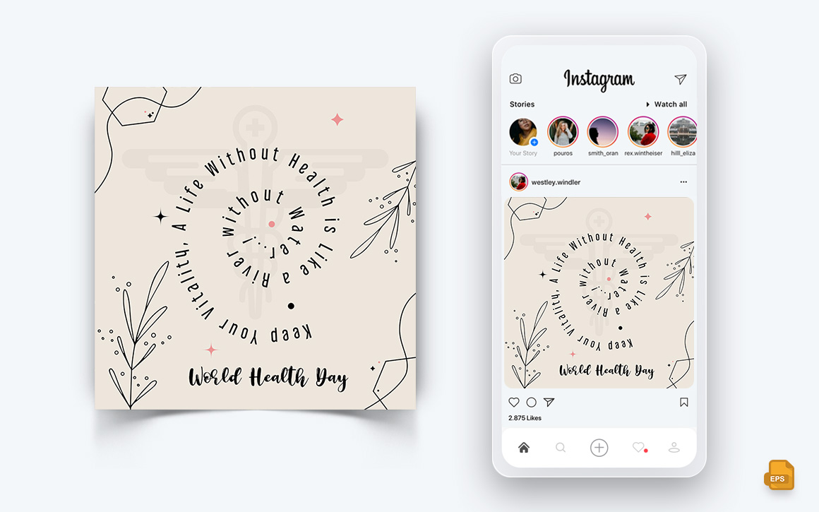 World Health Day Social Media Instagram Post Design-14