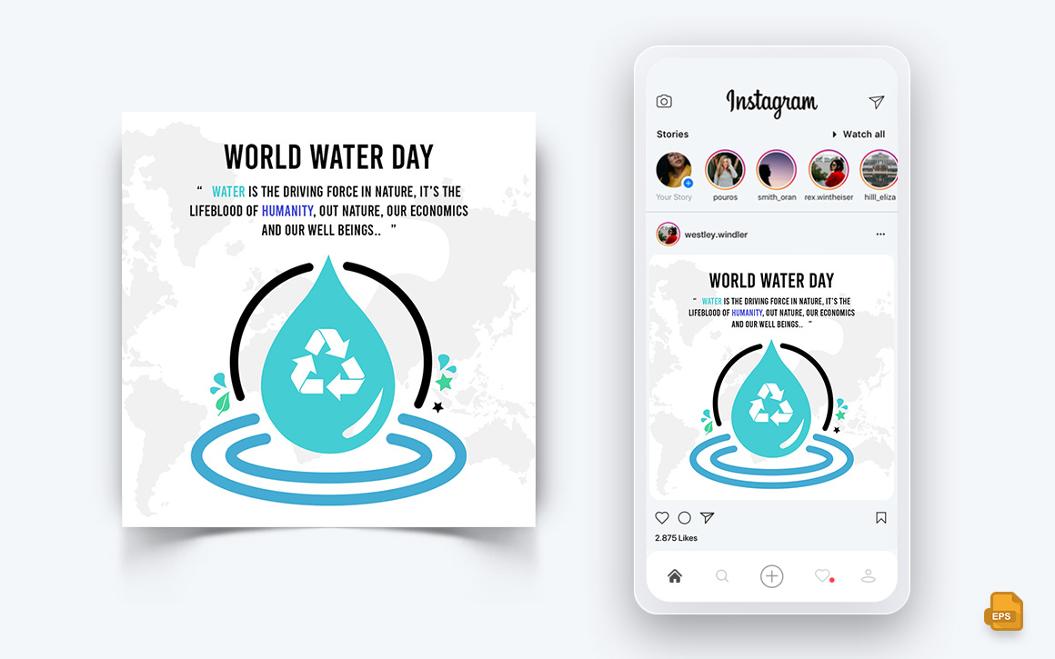 World Water Day Social Media Instagram Post Design-14