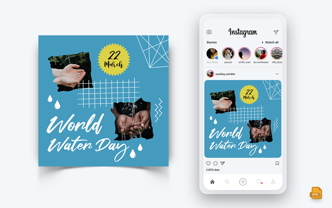 World Water Day Social Media Instagram Post Design-15