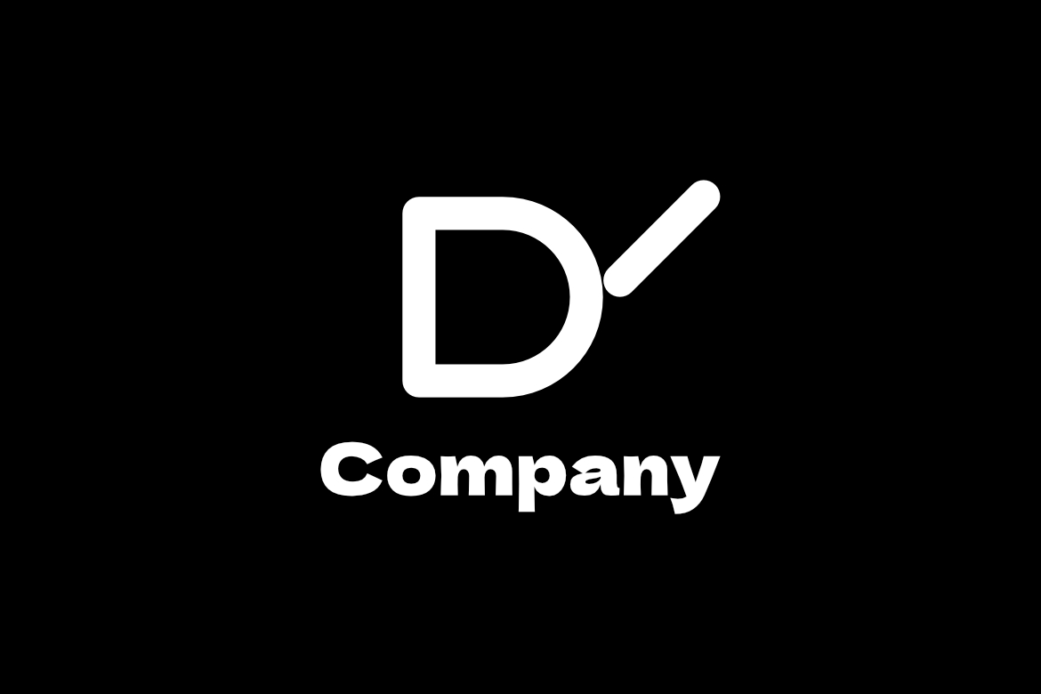 Monogram Letter DY Round Logo