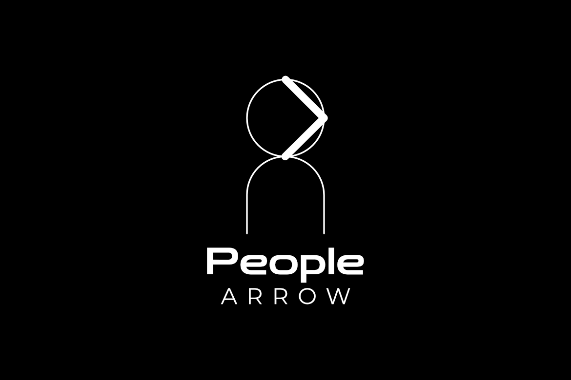 People Arrow Corporate Startup Logo