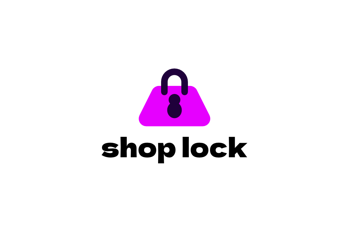 Shop Lock Seller Entrepeneur Logo