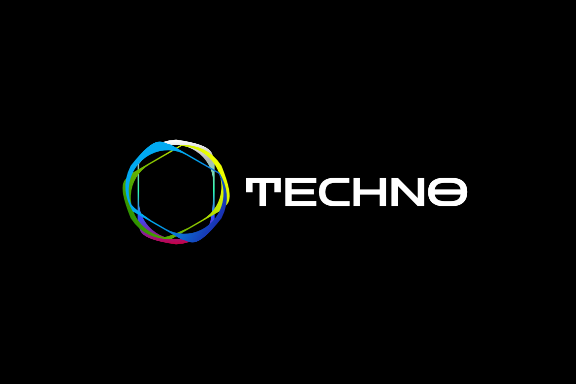 Abstract Dynamic Round Tech Logo