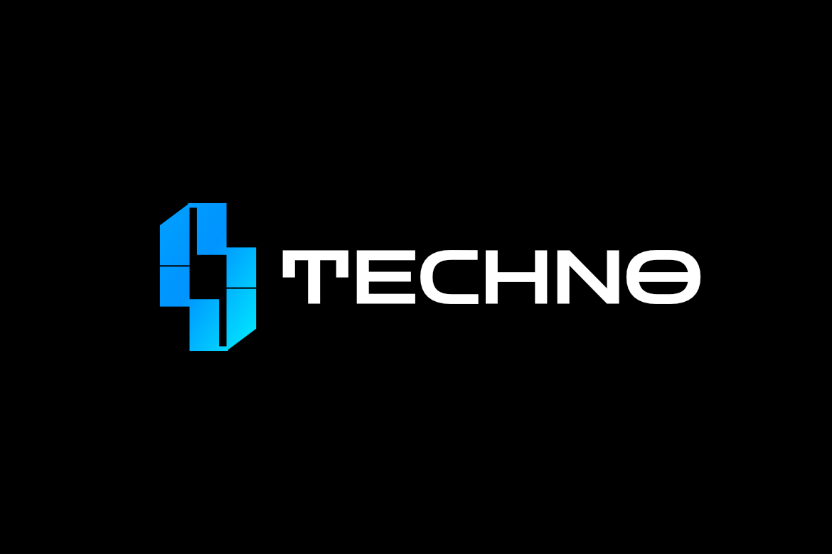 Dynamic Tech Pixel Abstract Logo