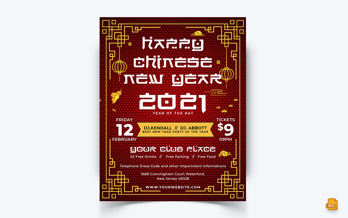 Chinese NewYear Celebration Social Media Instagram Feed Design-06