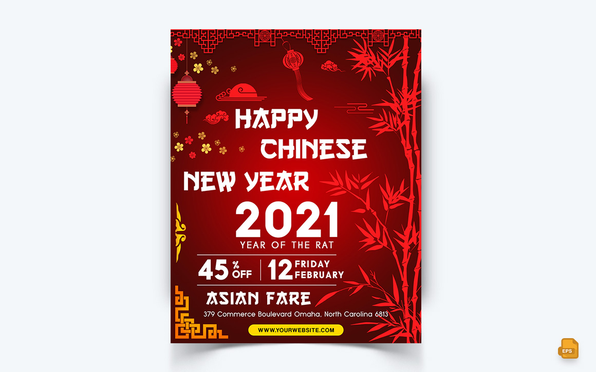 Chinese NewYear Celebration Social Media Instagram Feed Design-13