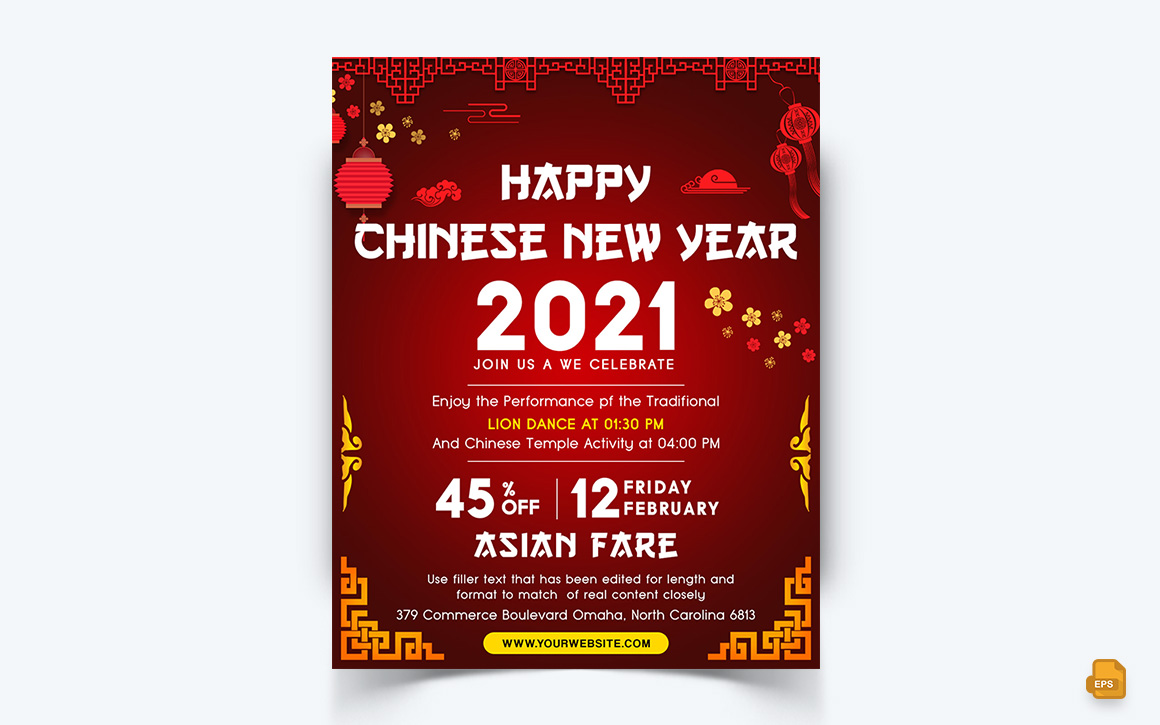 Chinese NewYear Celebration Social Media Instagram Feed Design-14