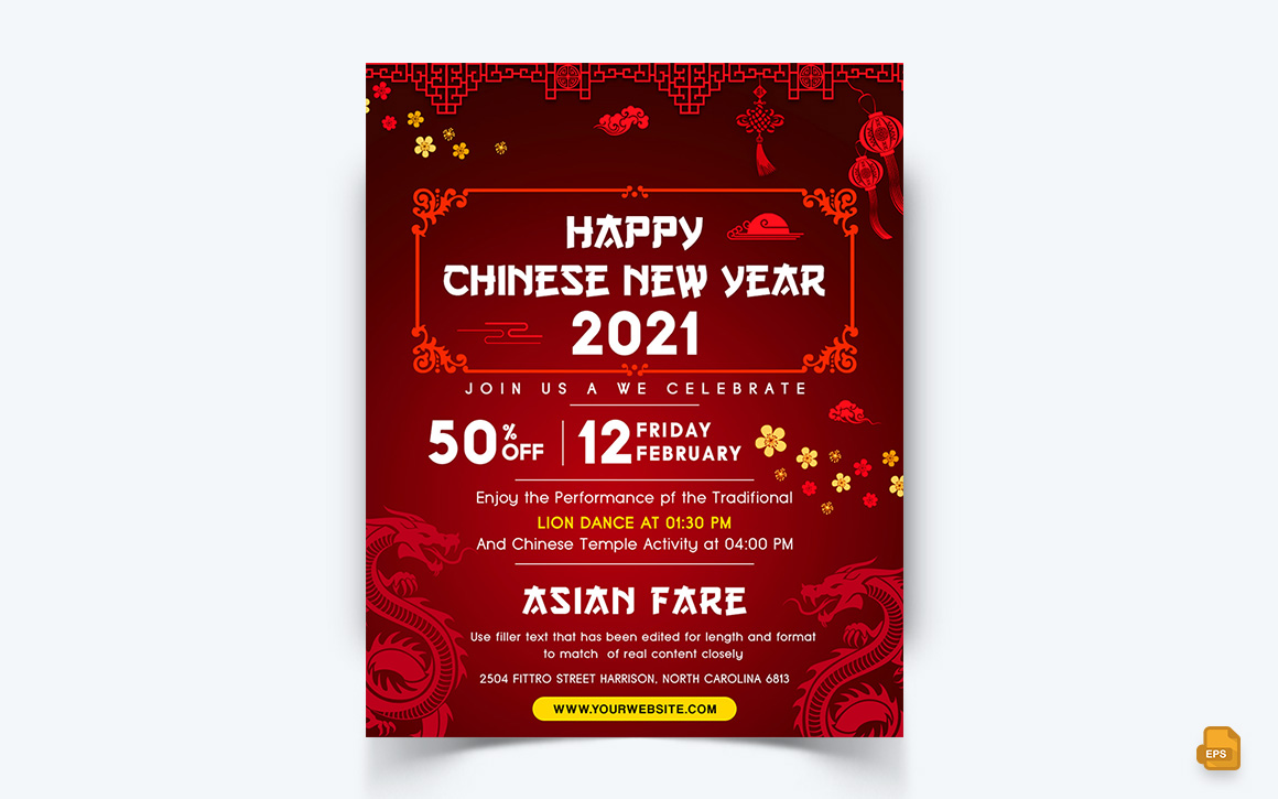 Chinese NewYear Celebration Social Media Instagram Feed Design-15