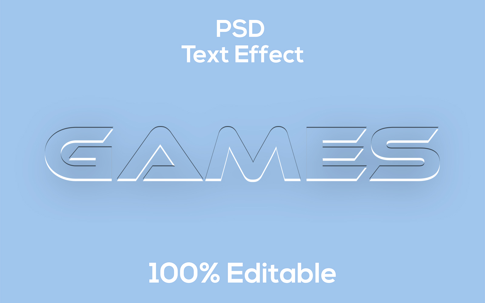 Modern Games Psd Text Effec