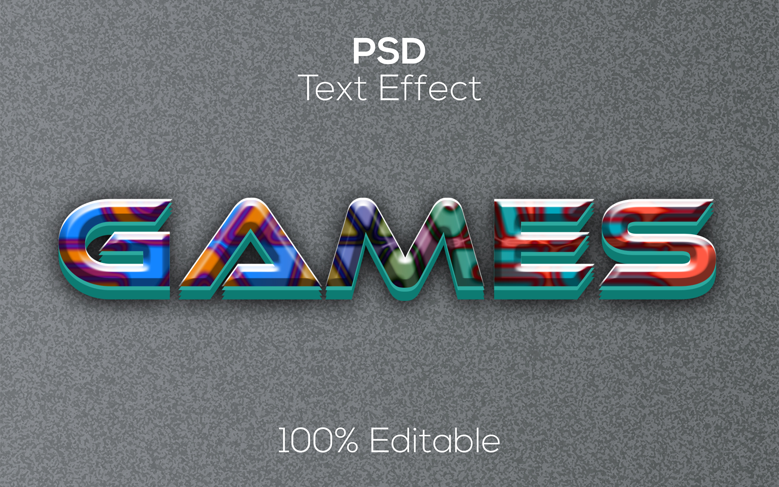 Games | 3d Games Psd Text Effect