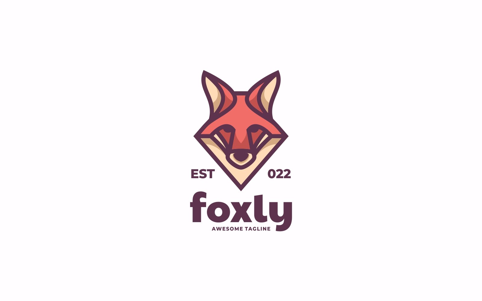 Vector Fox Mascot Logo Style