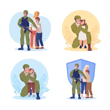 War Soldier Illustrations Templates 266666