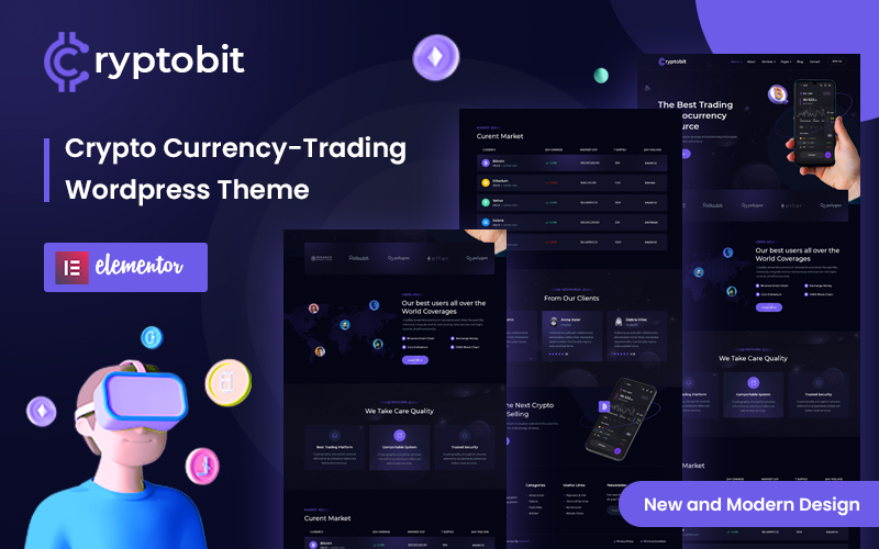 Cryptobit - Trading WordPress Theme