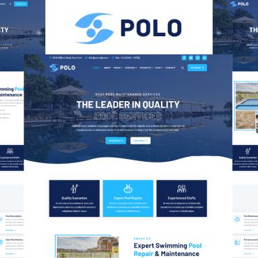 Cleaning Pool Responsive Website Templates 266687