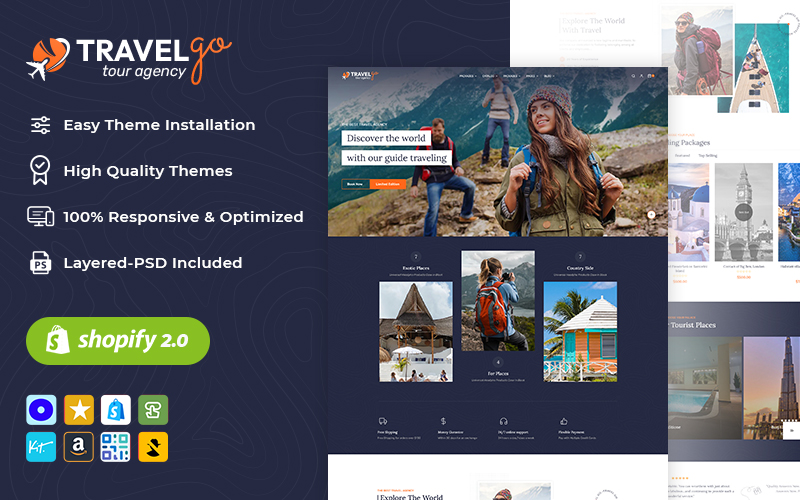 TravelGo - A Shopify OS2.0 Modern Tour & Travel Agency Theme