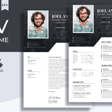 And White Resume Templates 266744