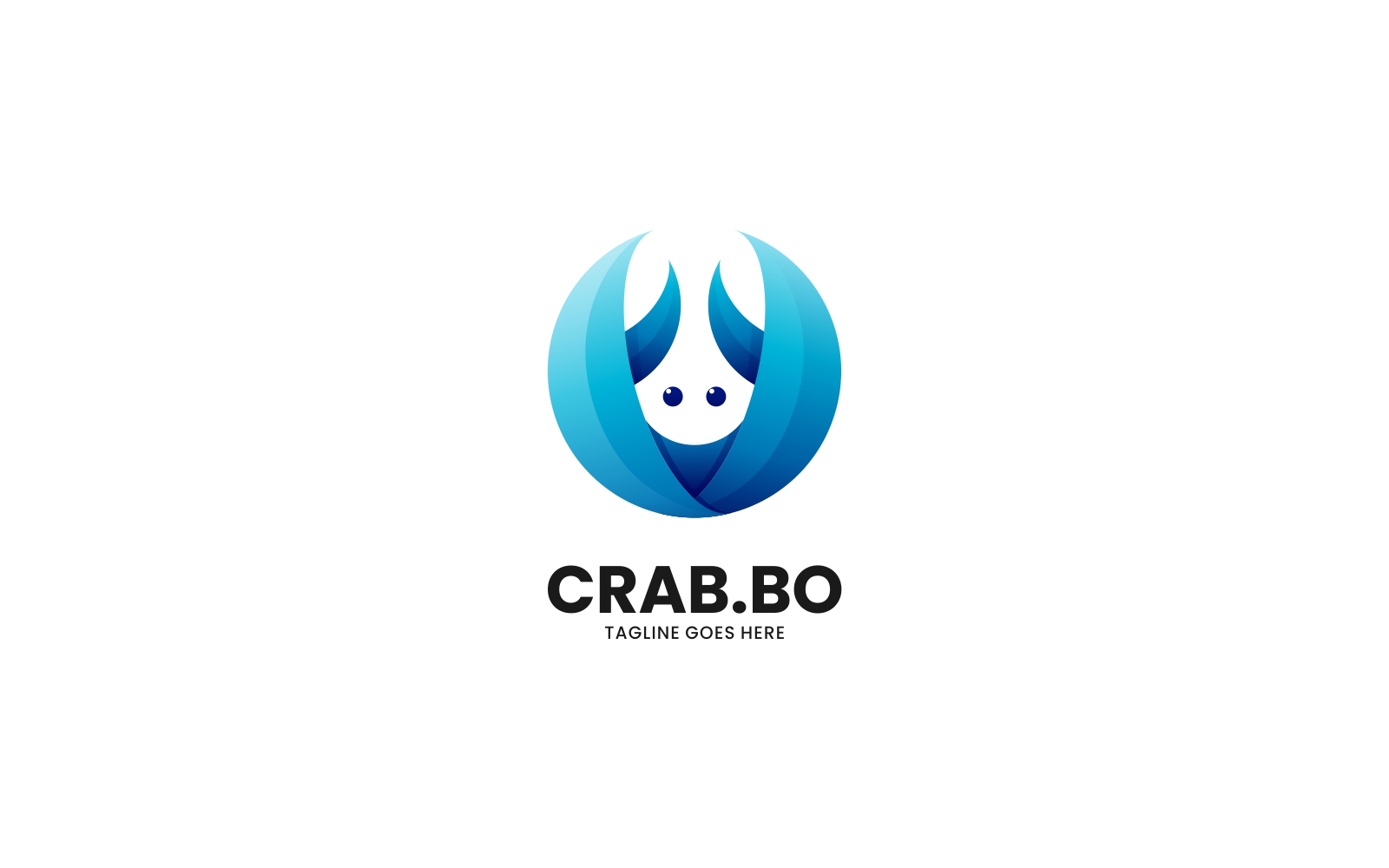 Vector Crab Gradient Logo