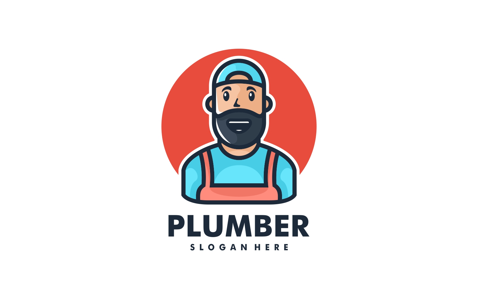 Plumber Mascot Cartoon Logo