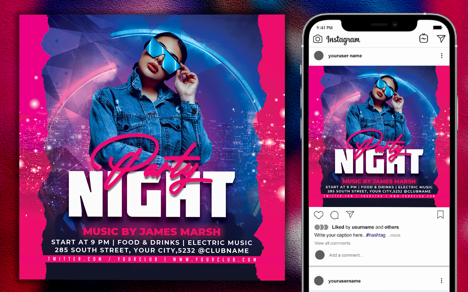 Nonstop Party Night Flyer