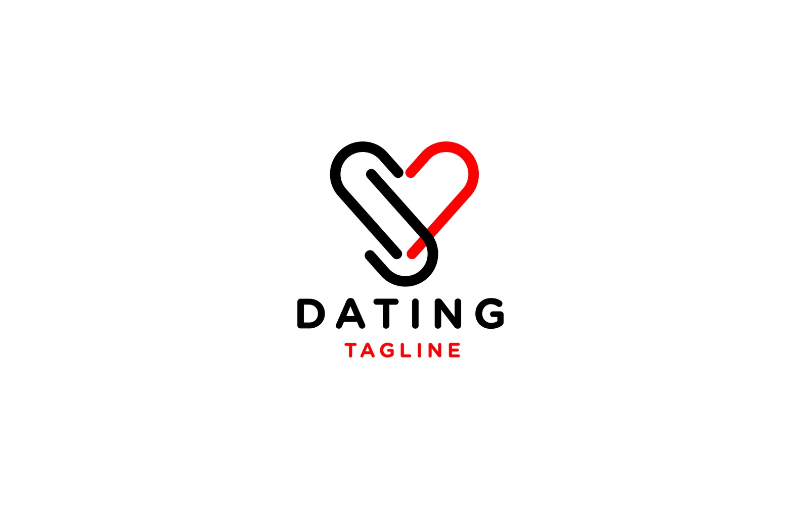 Vector Dating logo template V2