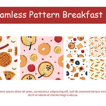 Pattern Breakfast Illustrations Templates 267055