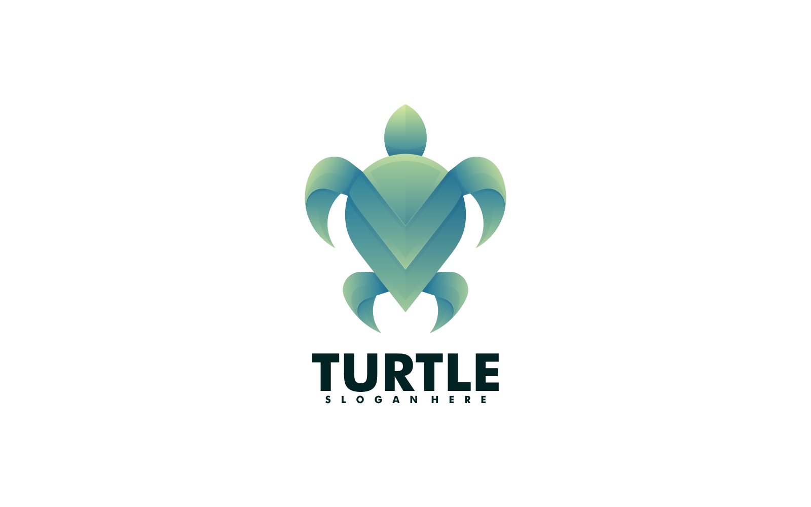 Vector Turtle Gradient Logo