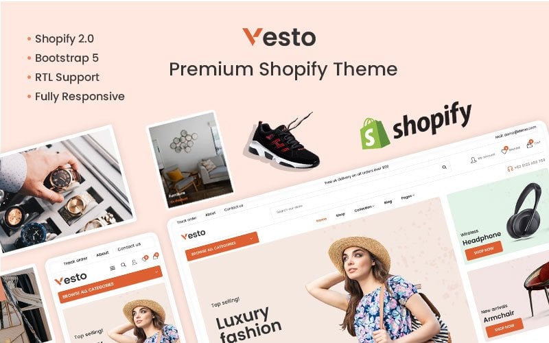 Vesto - The Megashop & Multistore Premium Shopify Theme