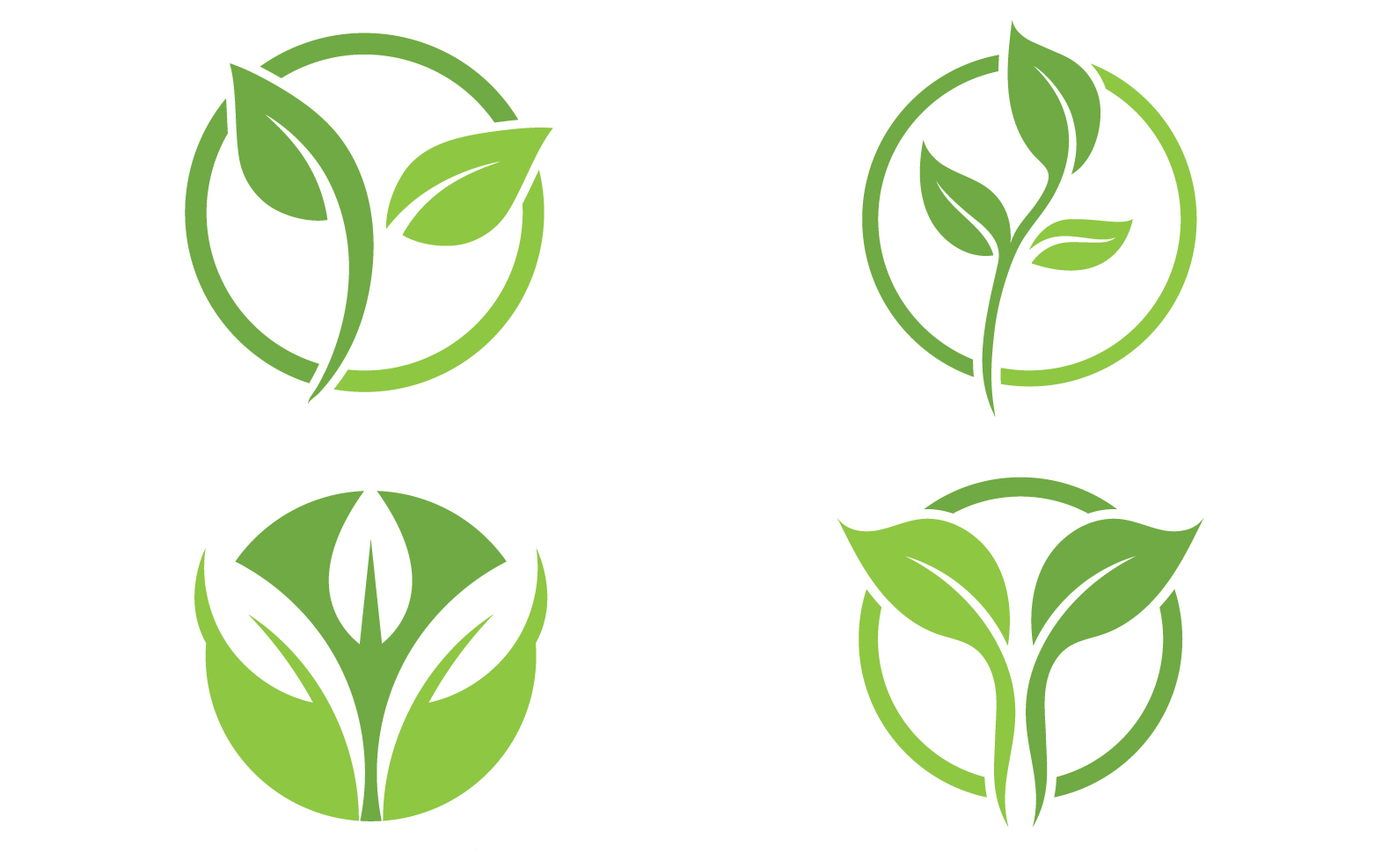 Tree Green Leaf Ecology Logo Nature Vector V49