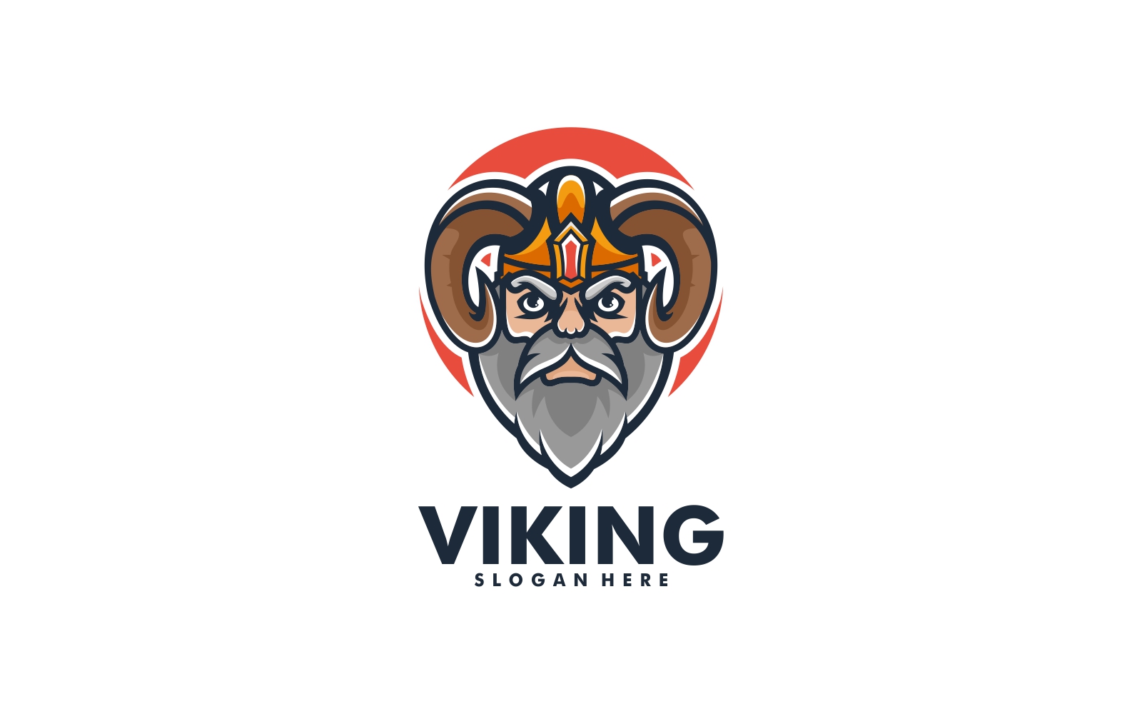 Viking Simple Mascot Logo Style