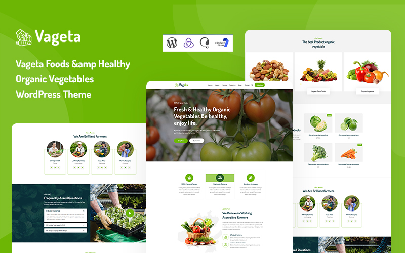 Vageta - Foods & Healthy Organic Vegetables WordPress Theme