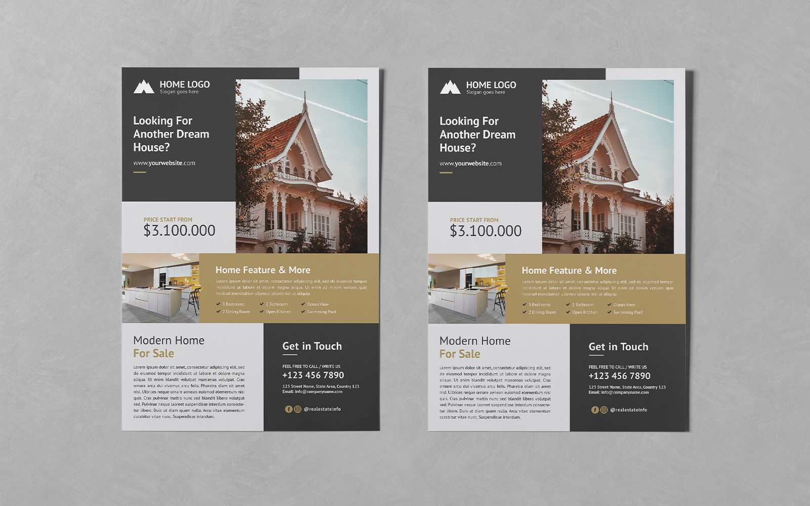 Real Estate Flyers PSD Templates