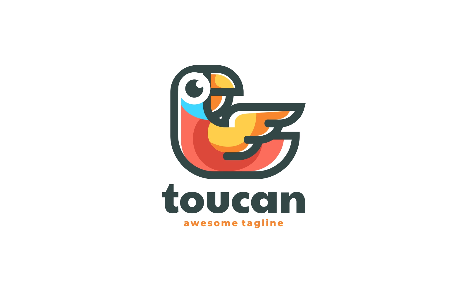 Toucan Color Mascot Logo Vol. 1