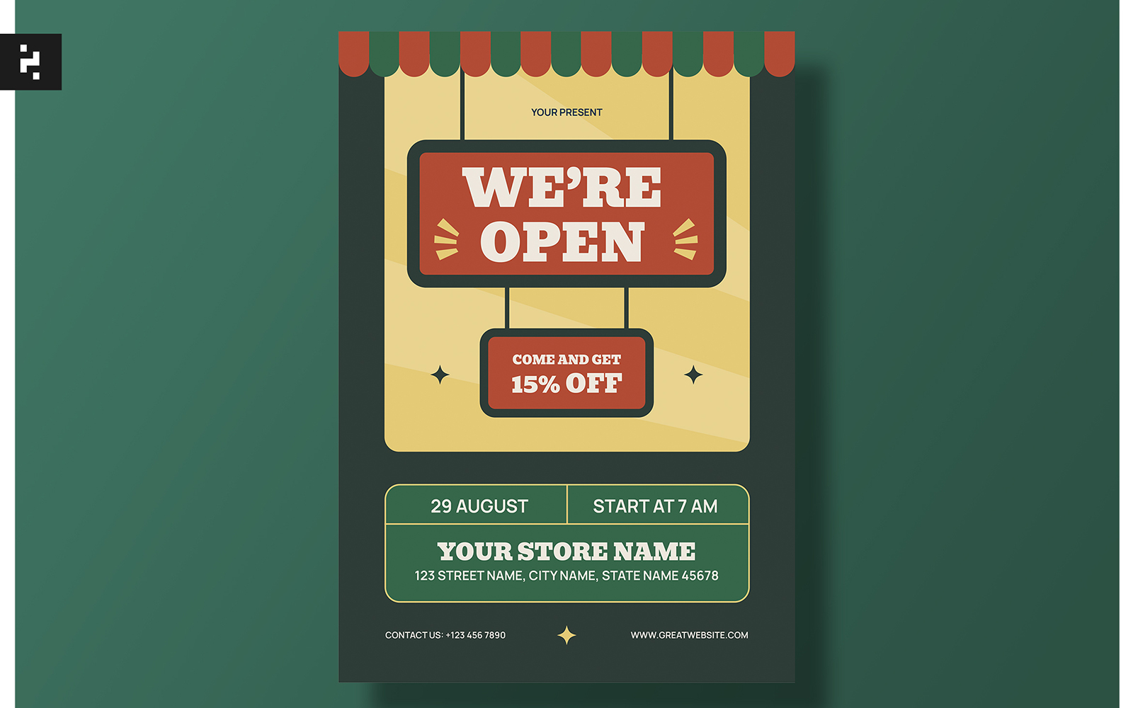 Creative We Are Open Flyer