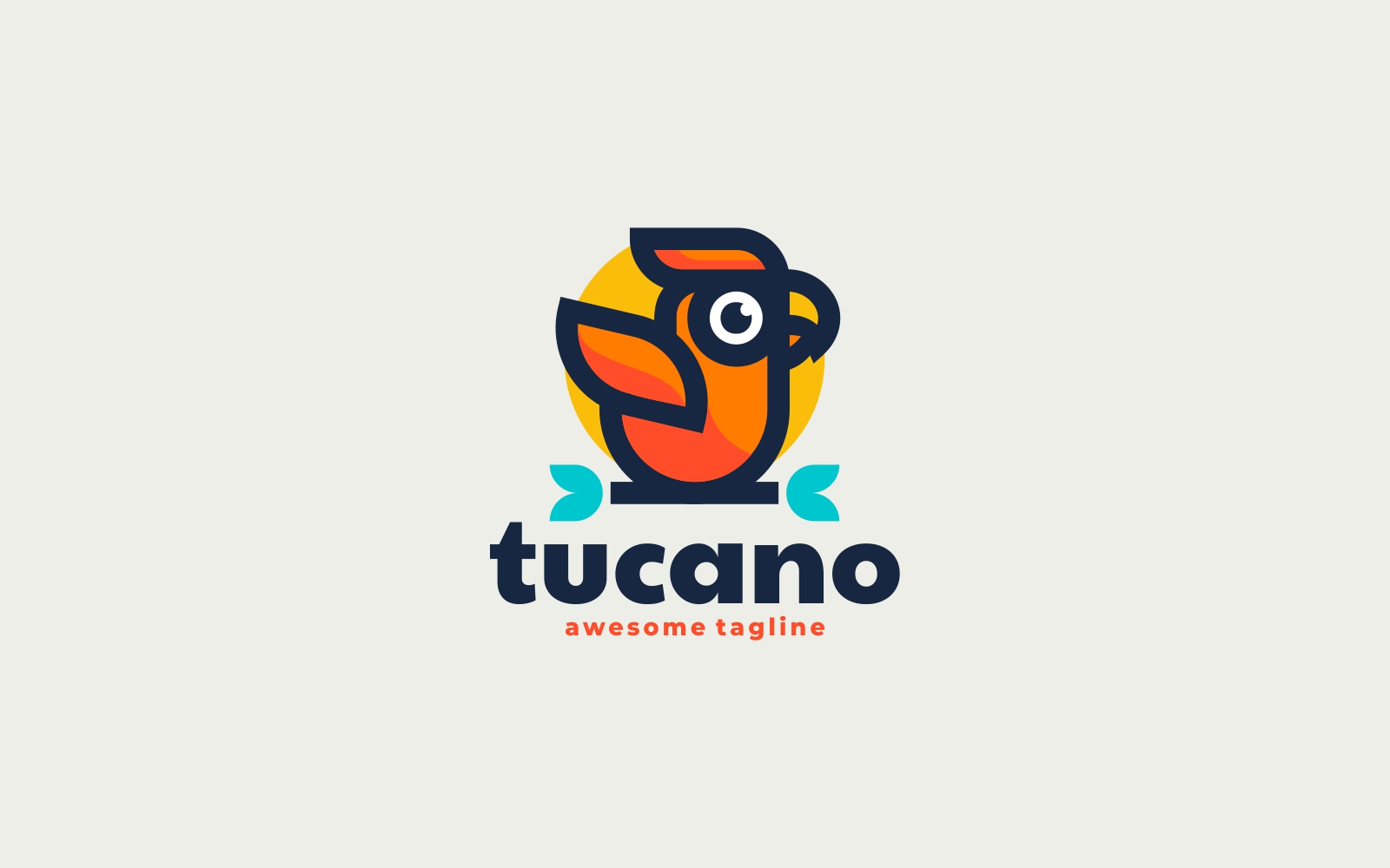 Vector Toucan Simple Mascot Logo Vol.1