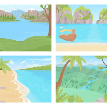 Summer Nature Illustrations Templates 267516