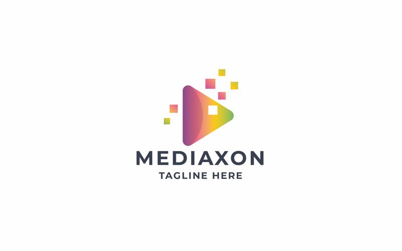 Professional Pixel Media Play Logo
