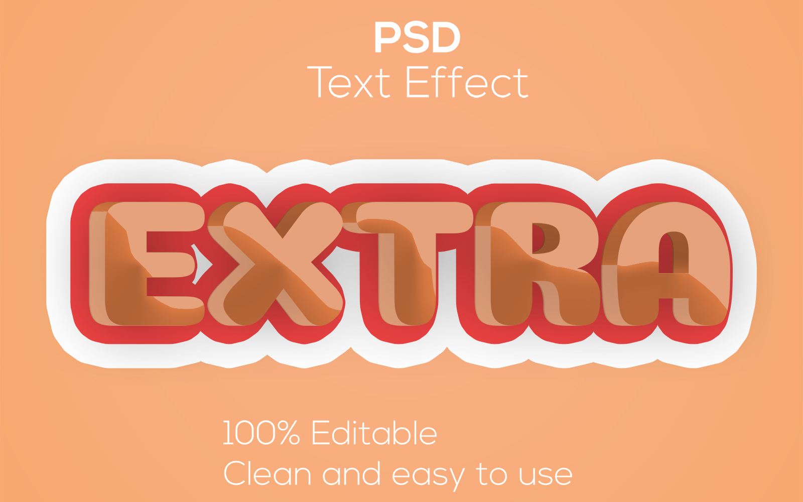 Extra | Extra Cartoon Psd Text Effect | 3D Extra Editable Text Effect ...