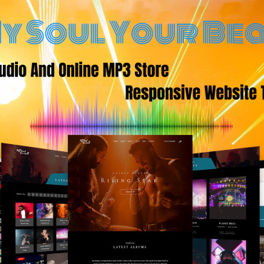 Artist Audio Responsive Website Templates 267830