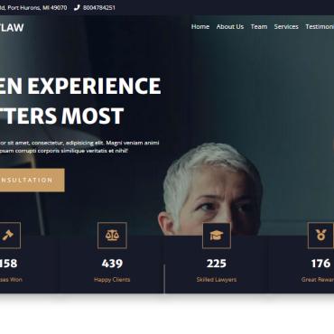 Law Lawyer Landing Page Templates 267833