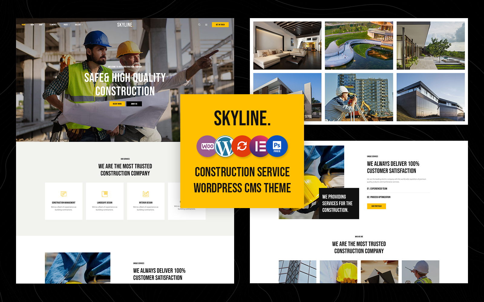 Skyline - Construction and Real Estate Multi-Purpose Business Elementor WordPress theme