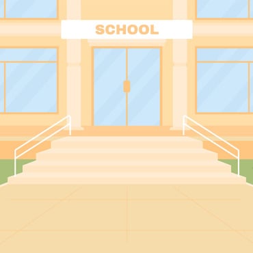 School Entrance Illustrations Templates 267882