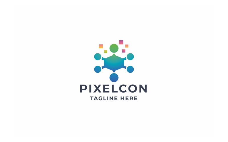 Professional Pixel Connect Logo