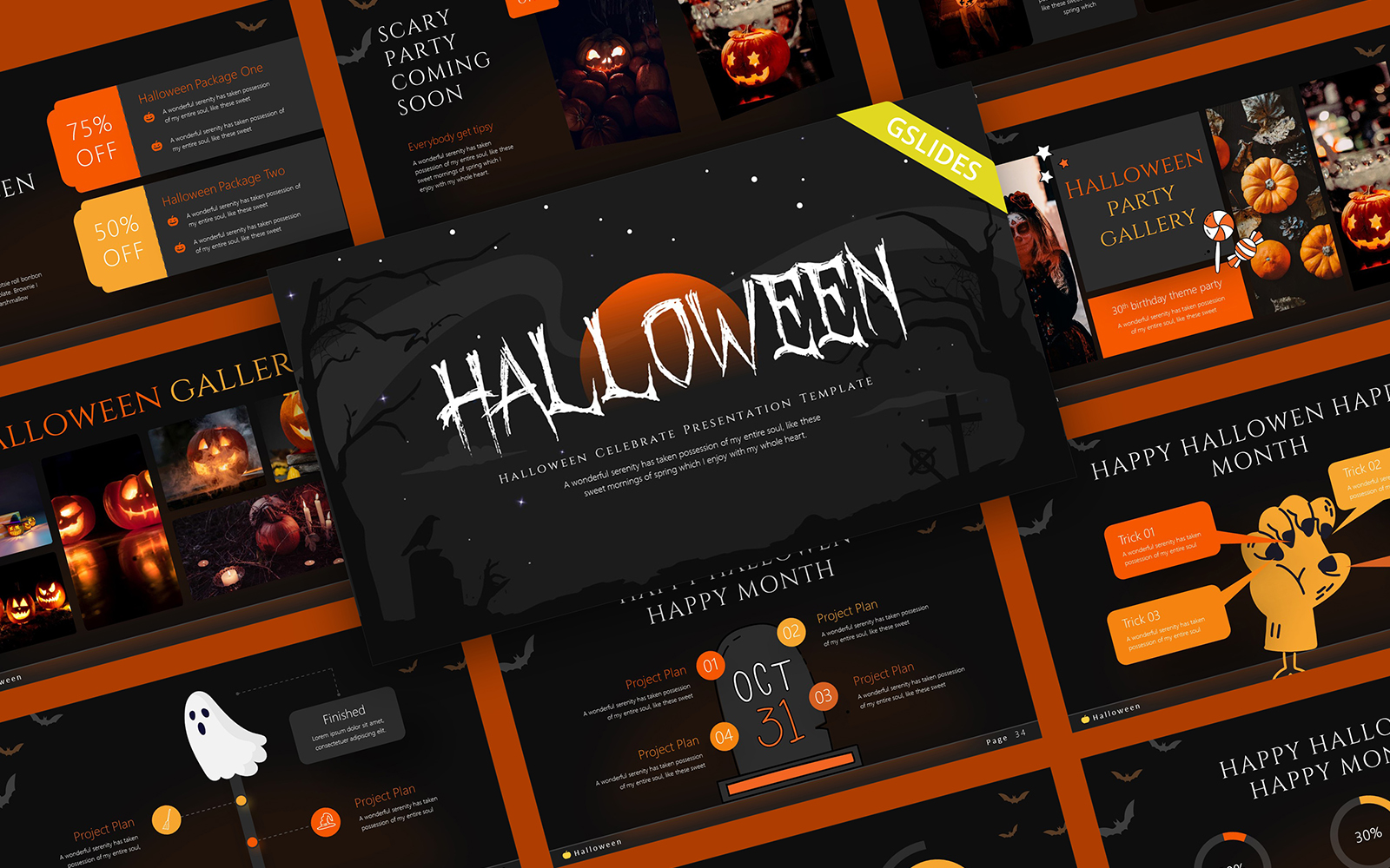 Halloween Creative Spooky Google Slides Template