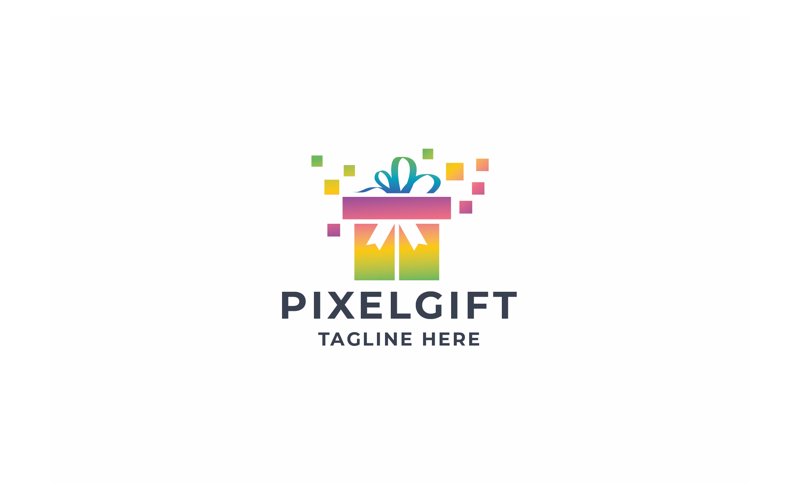 Professional Pixel Gift Logo