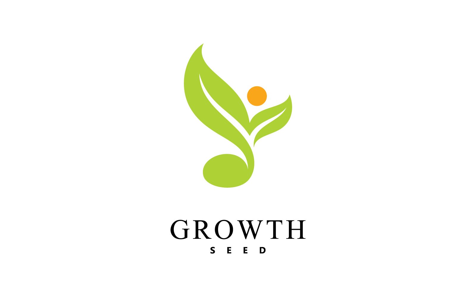 Green Plant Seed Logo Icon Vector V1