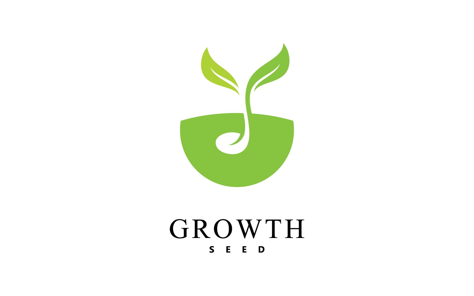Green Seed Logo Icon Vector Illustration V2