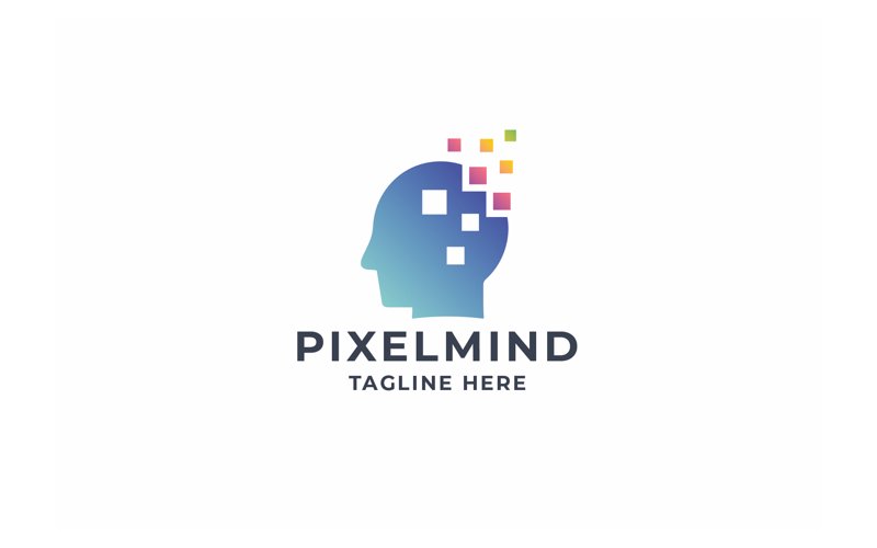 Professional Pixel Mind Logo