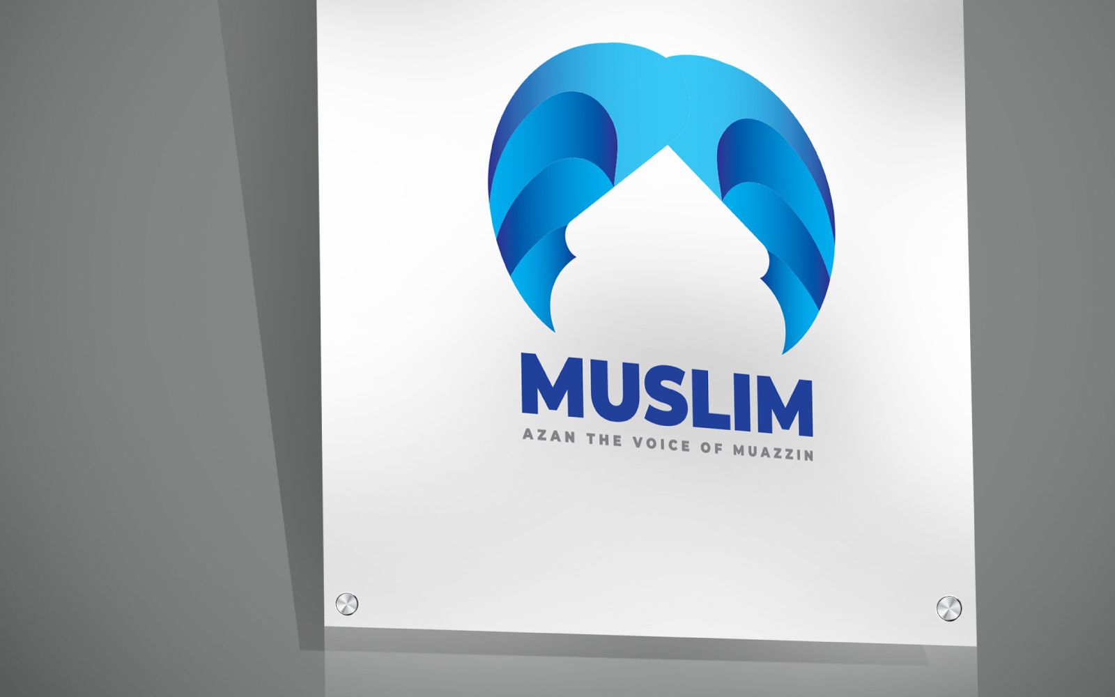 Muslim Prayer Place Islamic Logo